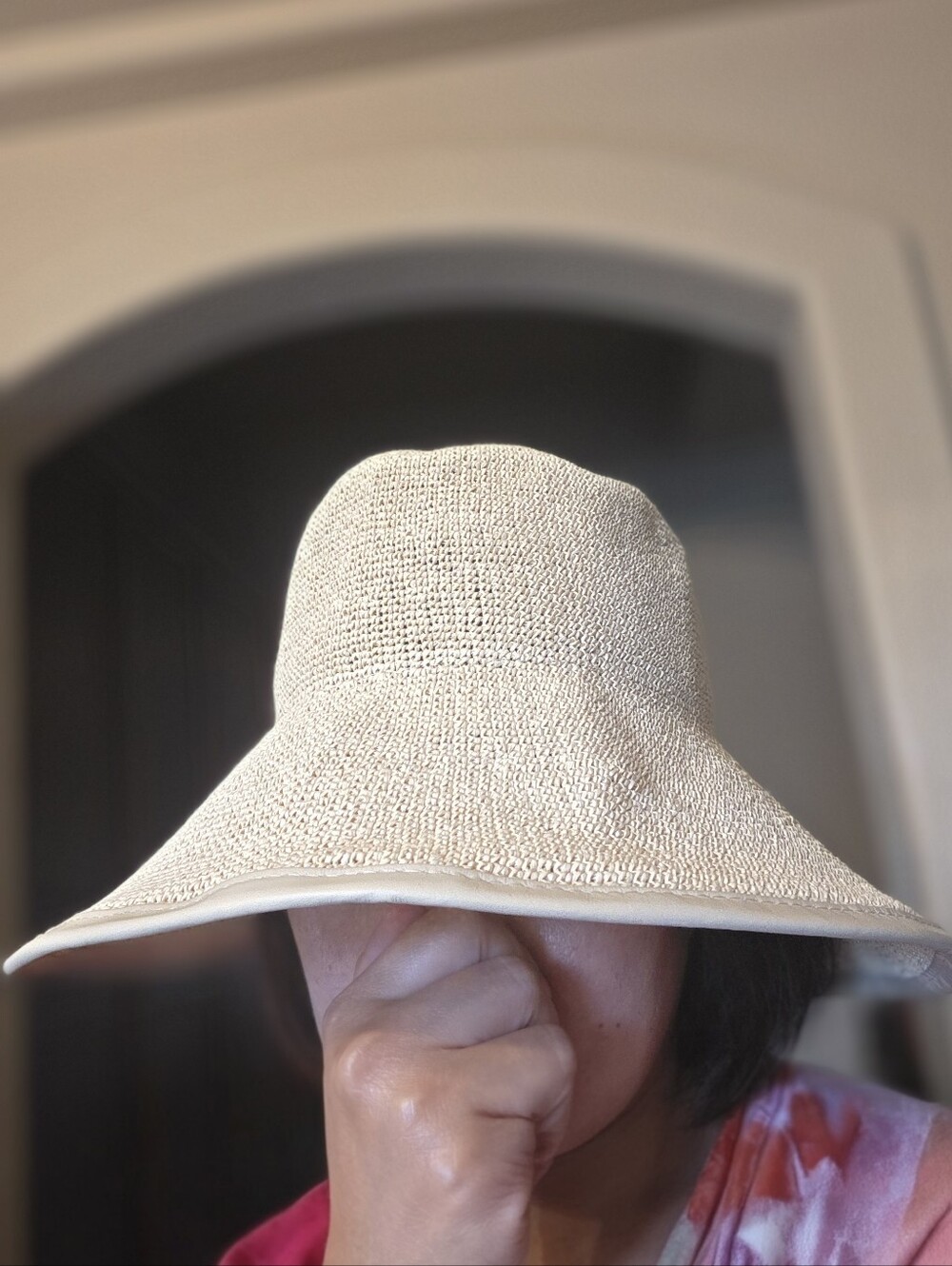 NWT CATARZI 1910 ITALY Packable Beige Straw Sun Hat - Women's Beach Hat P25CAT17 - Picture 8 of 8